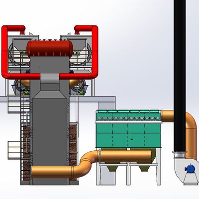 PLC-Steuerung Doppelkohlenstofföfen hohe Temperatur 400-600C